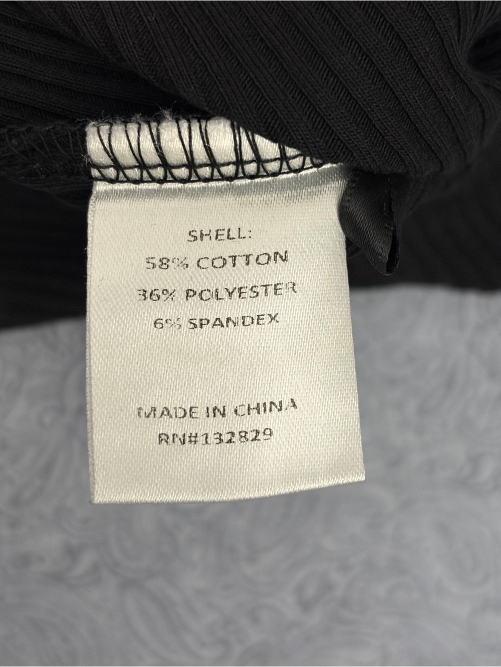 superdown Black Ribbed Square-Neck Tank Small - Picture 5 of 6